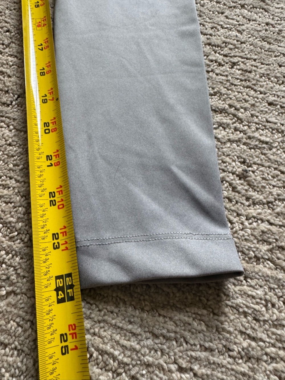 Nike Yoga Dri Fit Grey High Waisted Leggings Activewear XS - Picture 5 of 9
